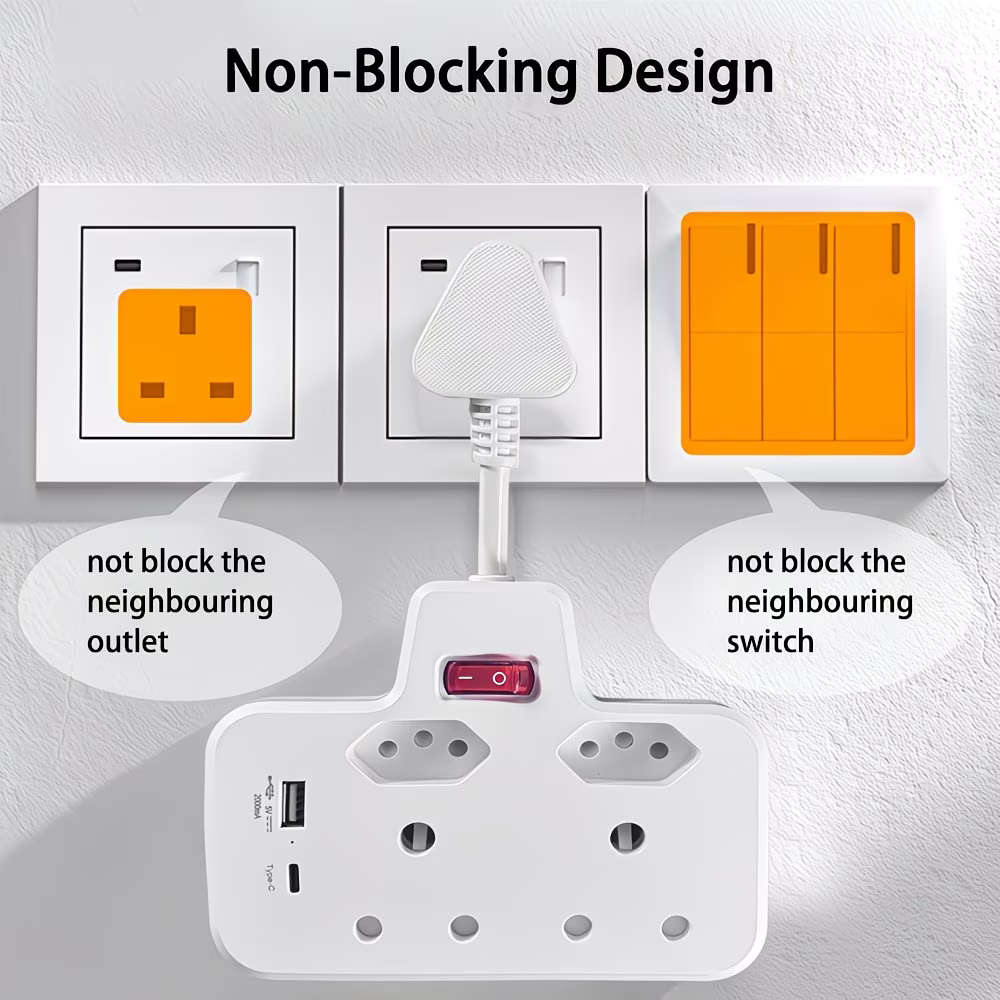 South African Multi-plug Adapter