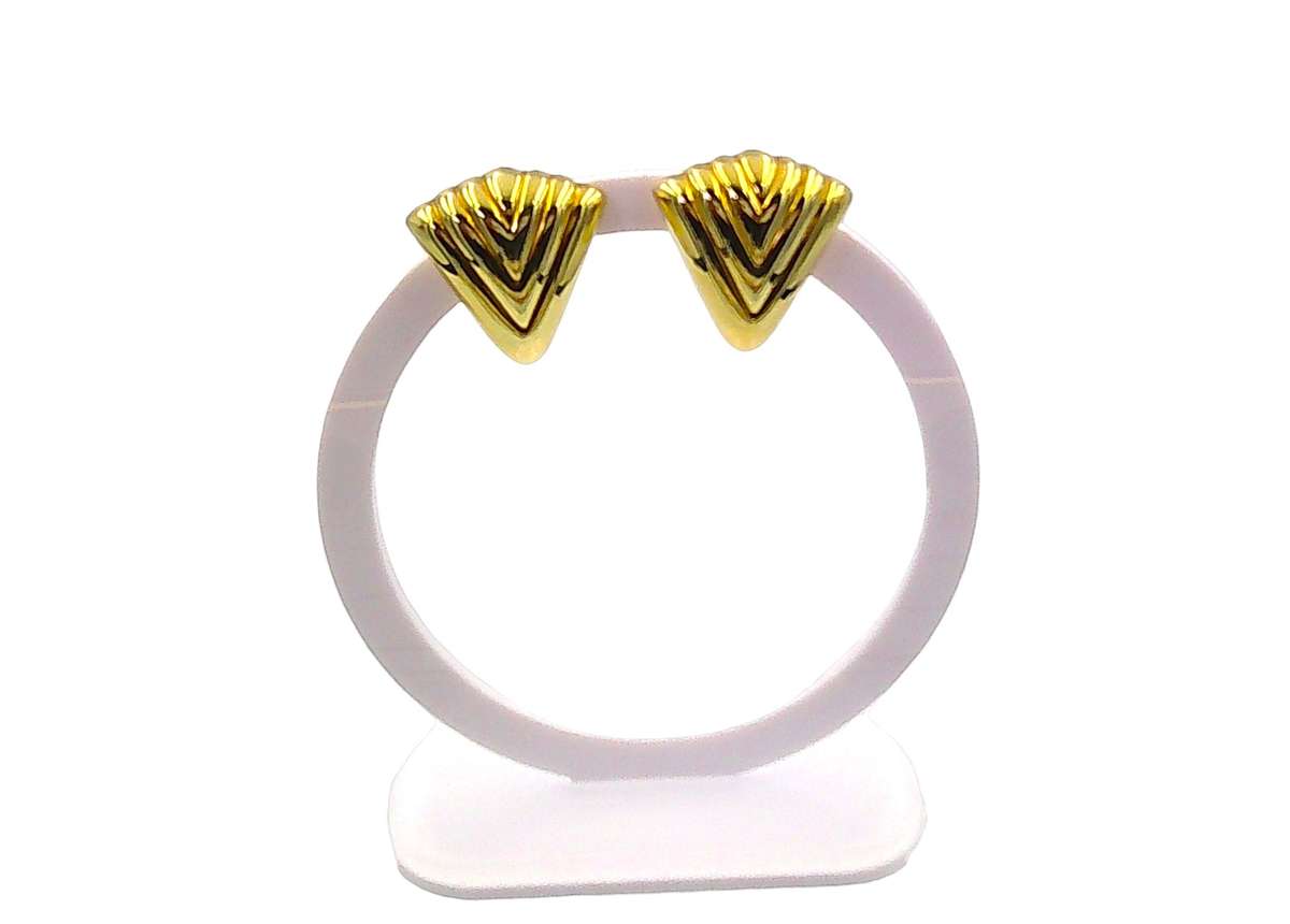 Chunky triangular earrings
