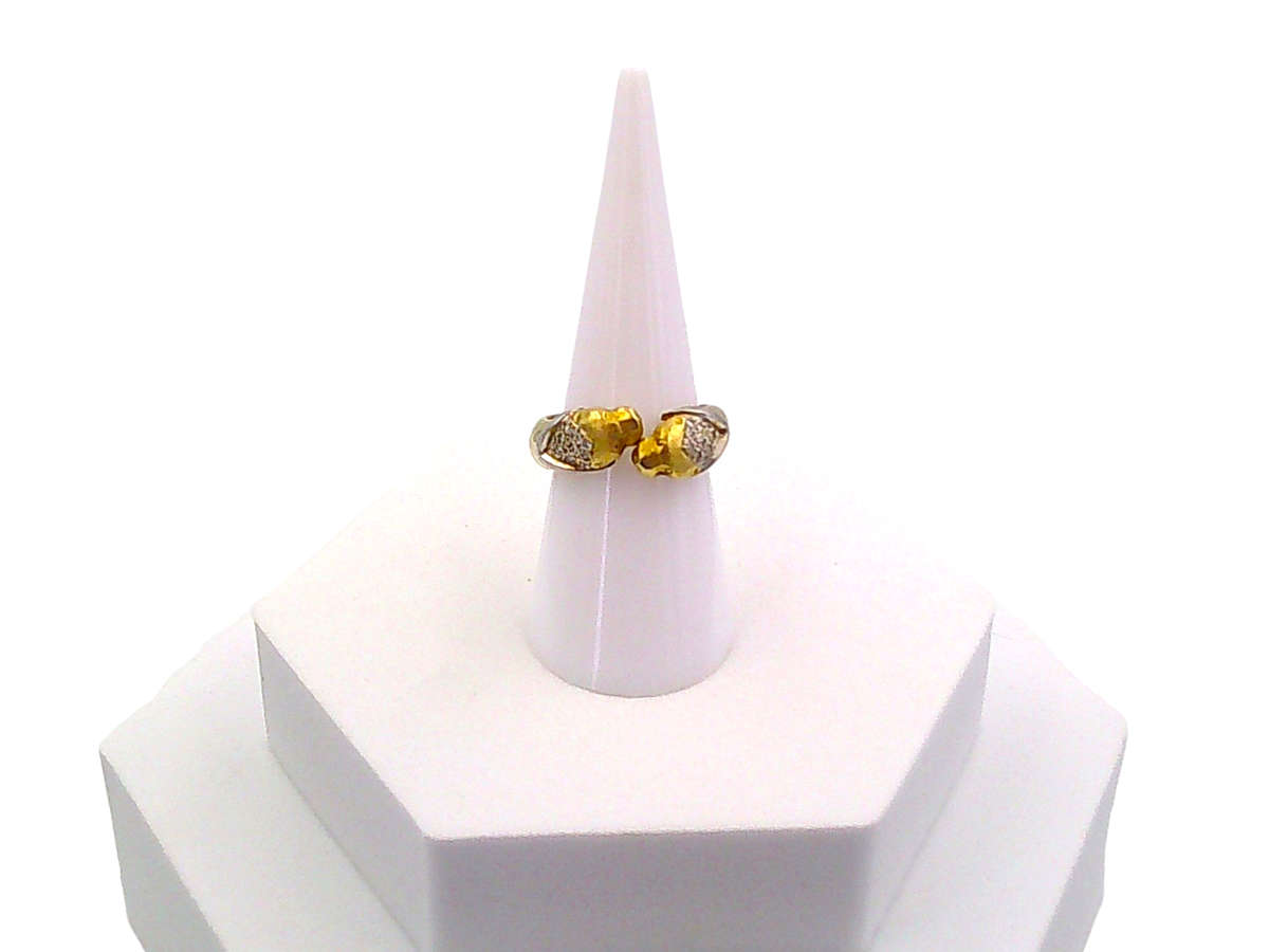 Ring with 2 x lion heads