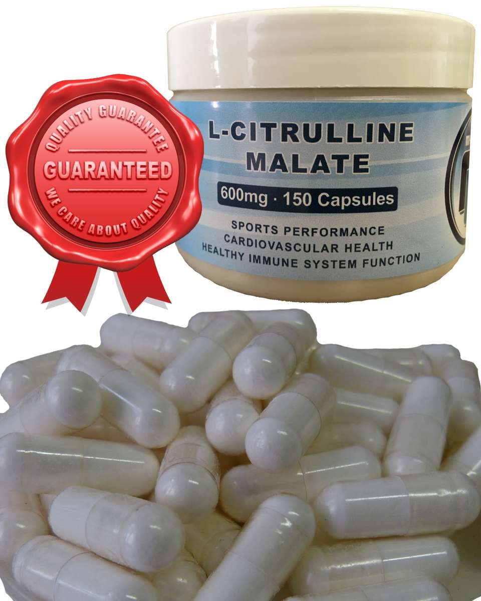 L-Citrulline Malate 2:1 Powder 150 Capsules (600mg) - 0.30kg