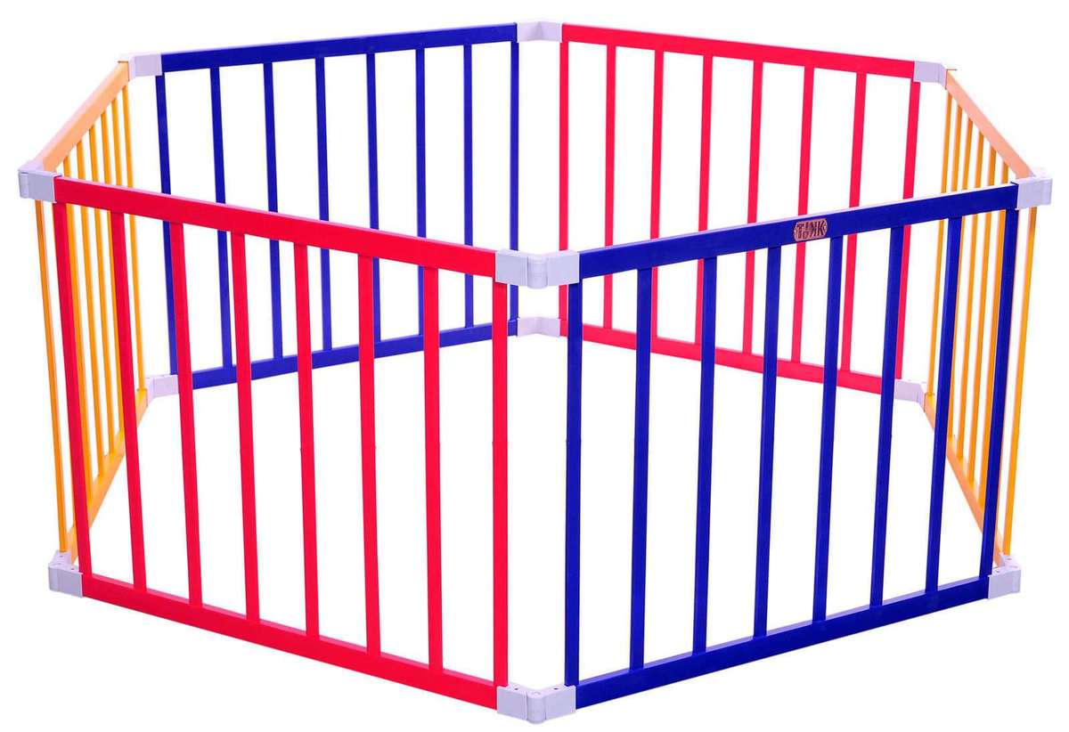 TikkTokk Coloured Hexagon Playpen