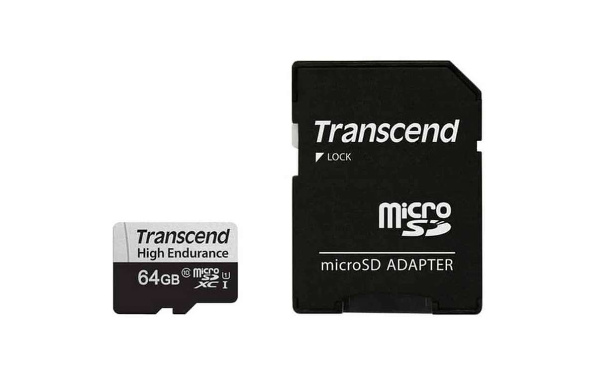Transcend 350S 64GB High Endurance Micro SD UHS-I U1 Class10