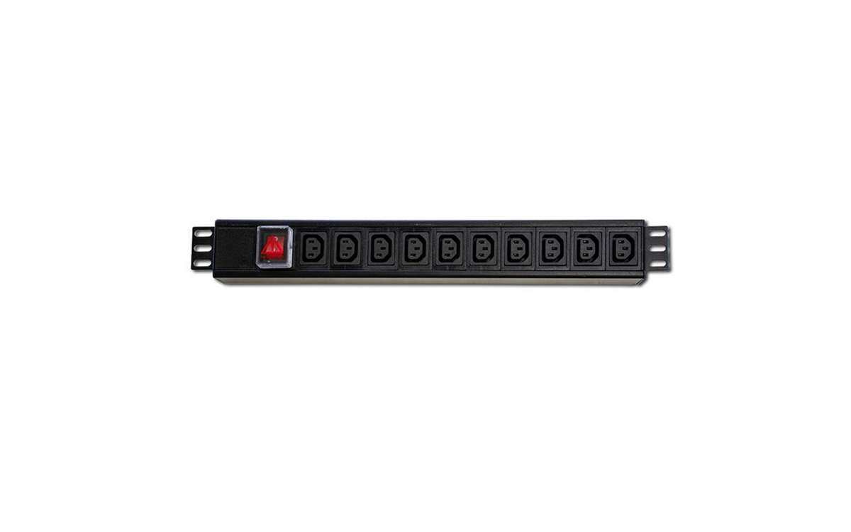 RCT 10 Way 16AMP Rackmount Power Rail