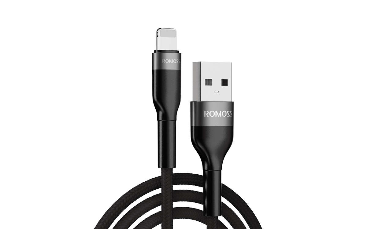 Romoss USB to Lightning 1m Cable Black