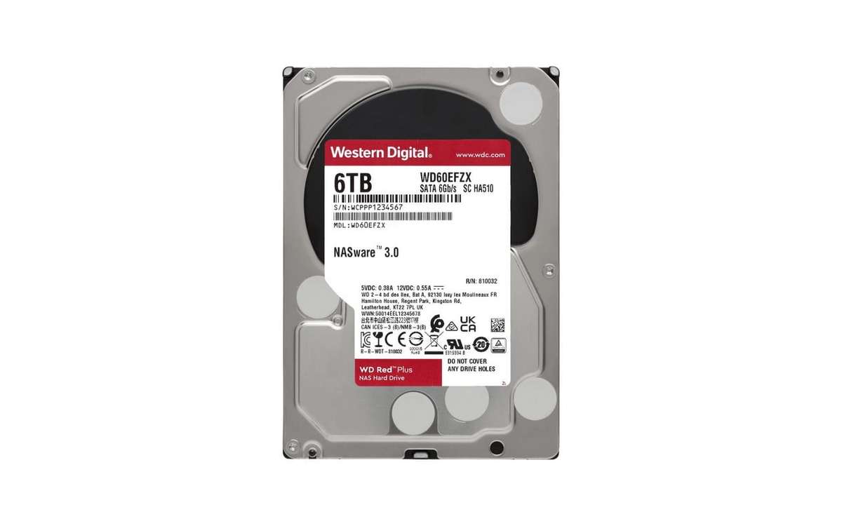 Western Digital 6TB 5400RPM SATA 6GBS 64MB Cache 3.5 Internal Hard Drive