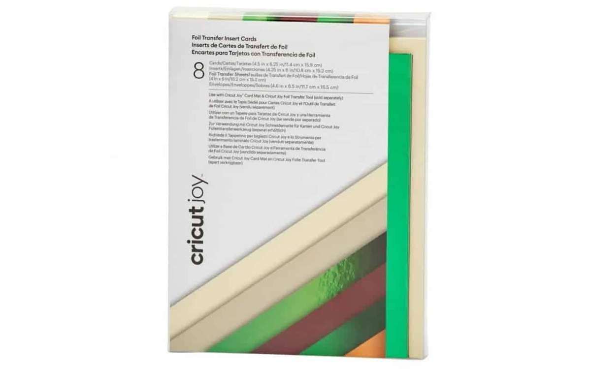 Cricut Insert Cards Foil Cameron R30 8-Pack