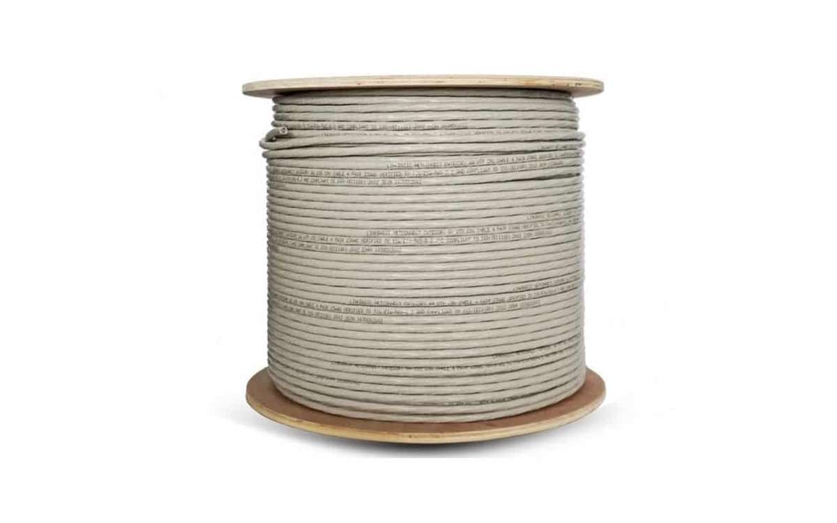 Linkbasic 305M Drum Cat6a Solid Grey UTP Cable