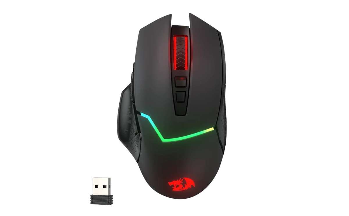 Redragon Mirage Pro 8000DPI RGB Wireless Gaming Mouse - Black