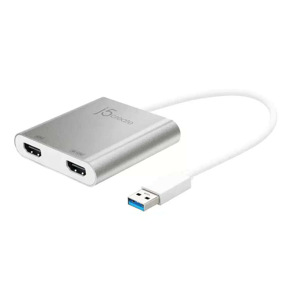 j5 Create JUA365 USB 3.0 to Dual HDMI Multi-Monitor Adapter