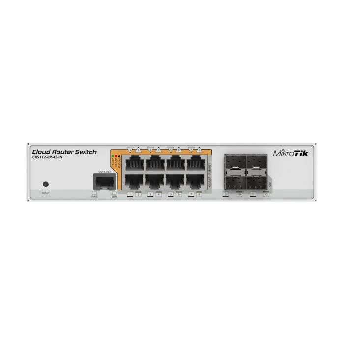 MikroTik Cloud Router Switch 8 Port PoE 4SFP | CRS112-8P-4S-IN
