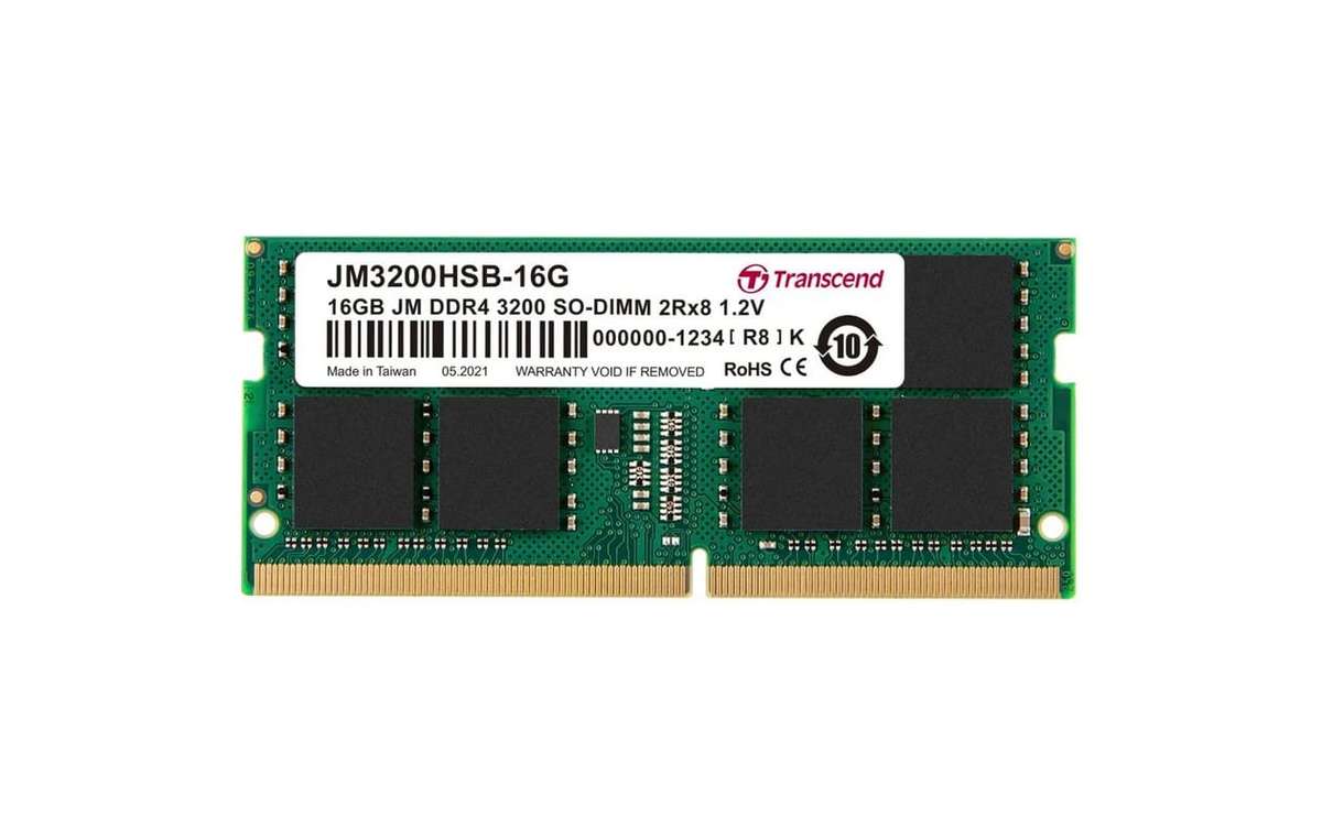 Transcend Jet Memory 16GB DDR4-3200 SO-DIMM Ram
