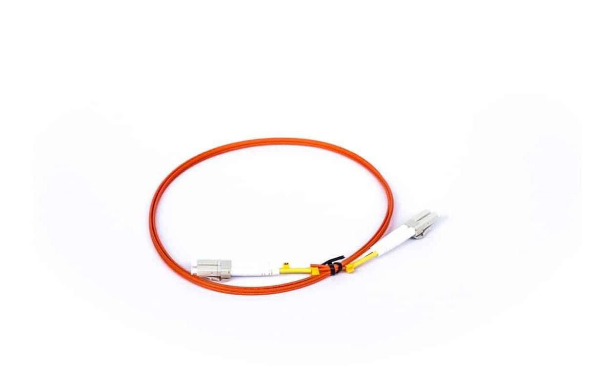 Fibre Patch Lead, LC/UPC to LC/UPC Duplex