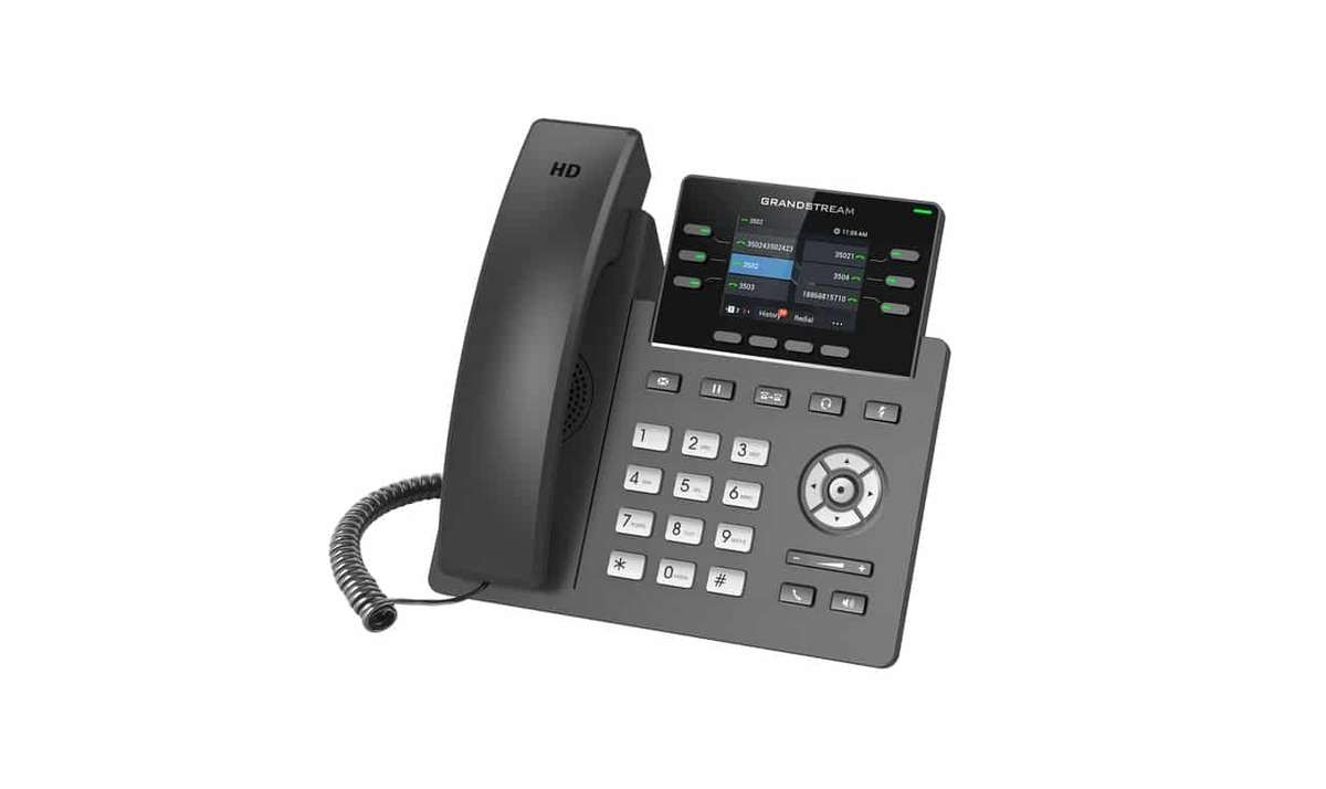 Grandstream 3-Line Carrier Desk Phone with PoE