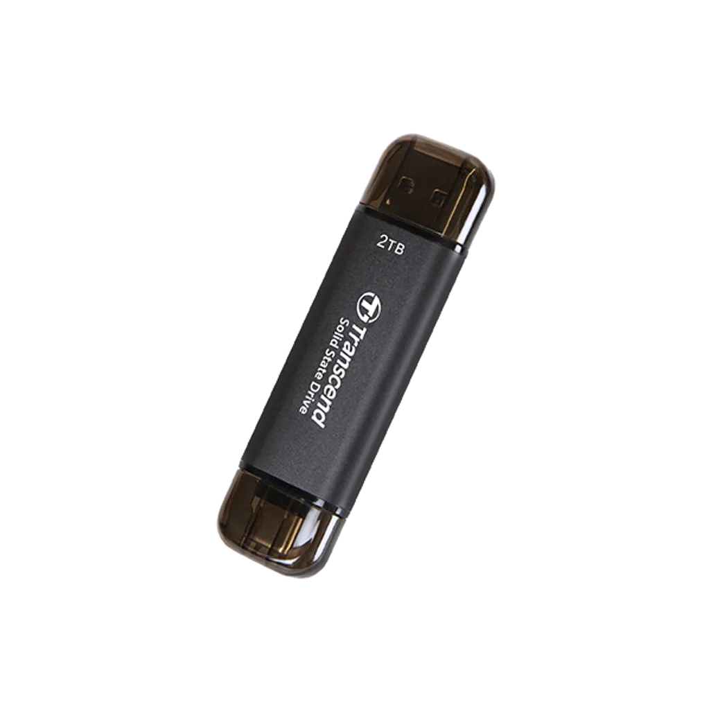 Transcend 2 TB ESD310C USB3.2 Type C And A OTG Compact Portable SSD
