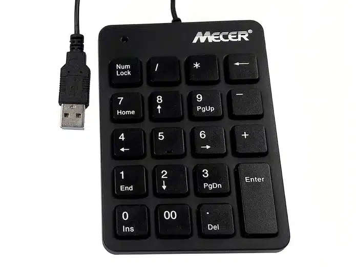 Mecer USB Numeric Keypad - Black