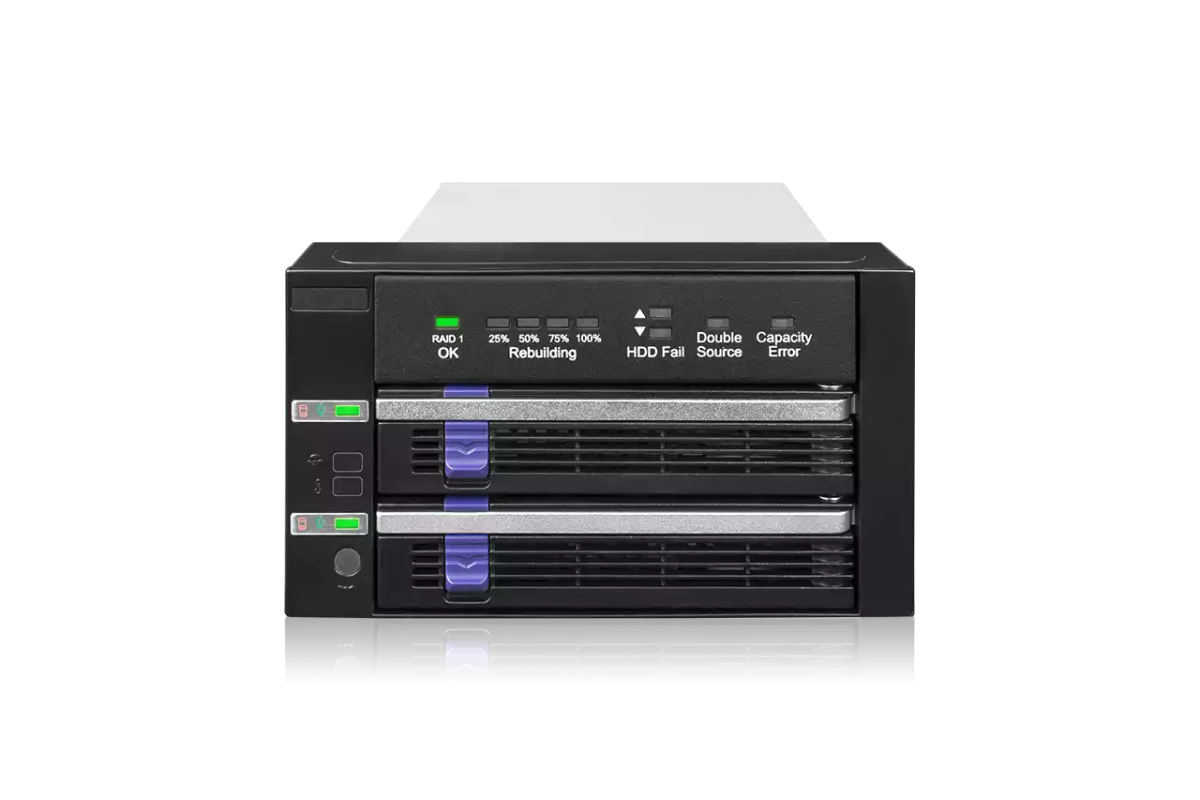 Icy Dock Fat Cage 5.25" Dual Raid Bay Enclosure