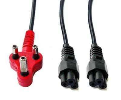 Power Cable 3m 2 Way Clover