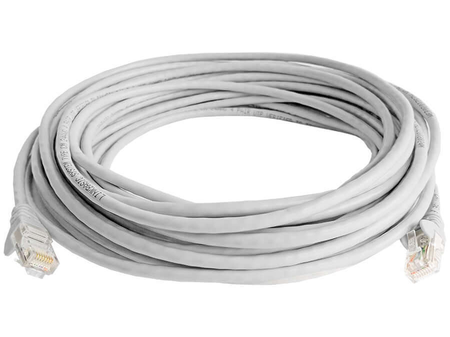 Acconet CAT5e UTP Flylead, 10 Meter, Straight (T568B) Stranded Cable, Moulded Boots and Plugs, Grey