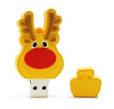 Rubber Deer - 4G USB Flash Drive Holder