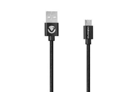 Volkano Braids Series Nylon Braided Micro USB Cable 1.2m - Black