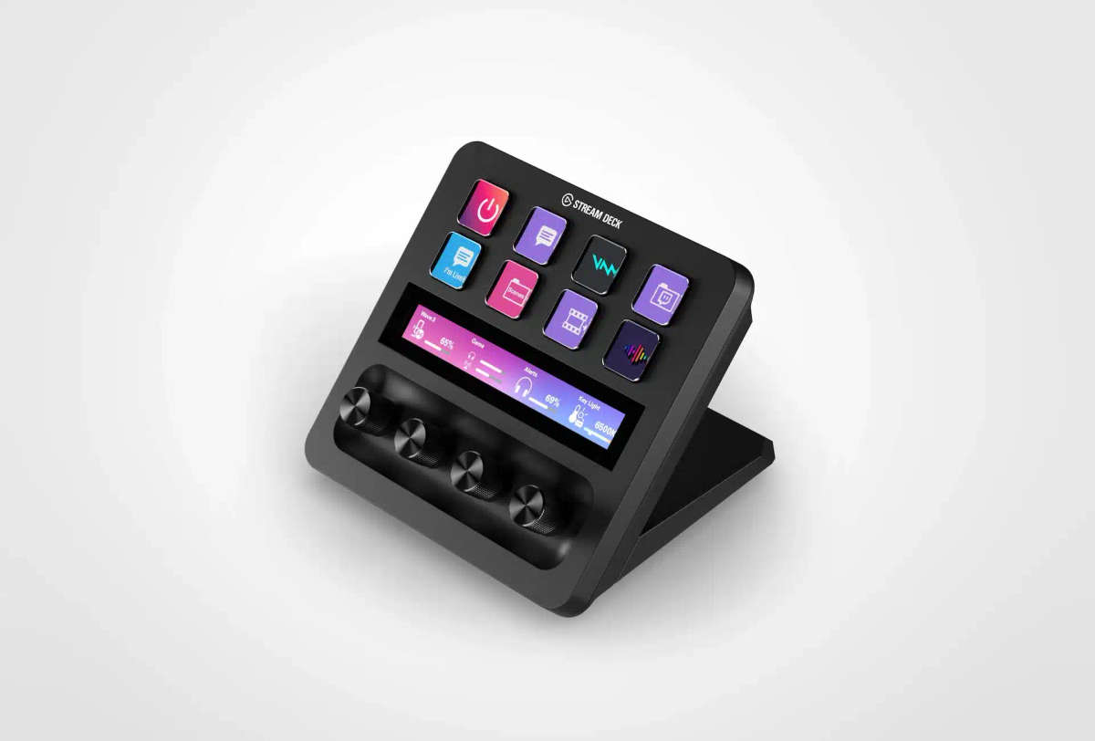 Elgato Stream Deck + - 8 Customizable LCD Keys; 4 multifunction dials