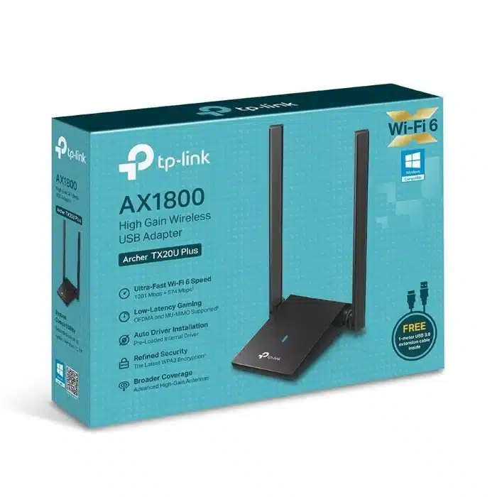 TP-Link Archer TX20UH AX1800 High Gain Wireless USB Adapter