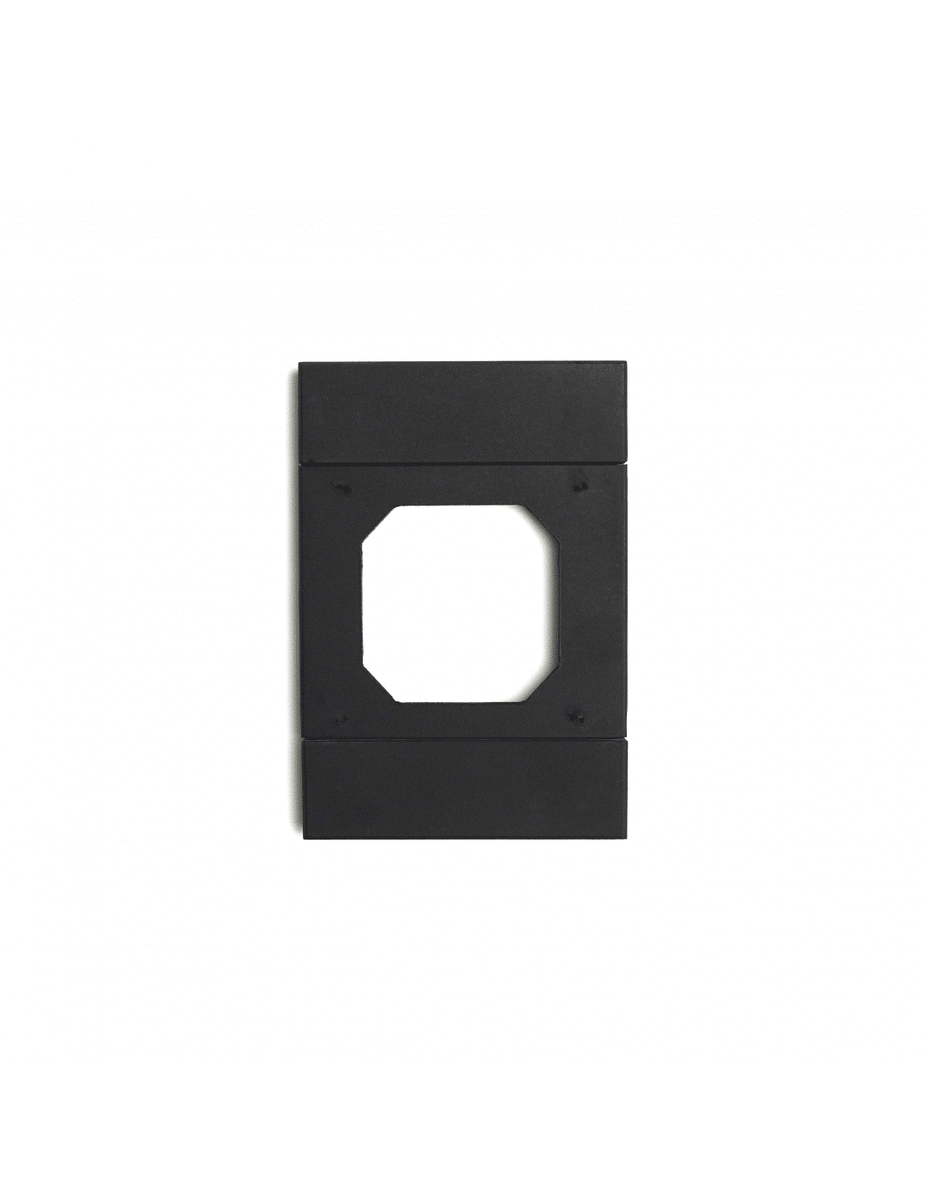 Acconet IoT 4x2  Smart Wall Switch Adapter Plate, Black, 100mmx50mm