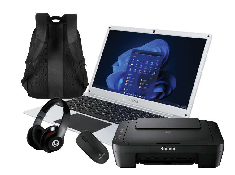 Connex 14" Celeron 4/128SSD Printer Bundle