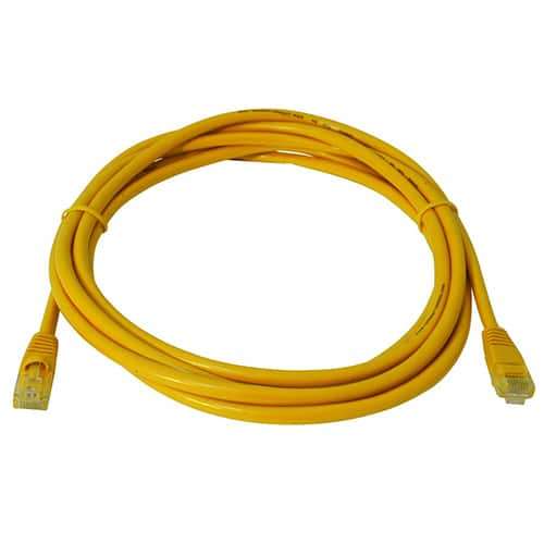 Cattex CAT5e Yellow Leads 3m - Networking