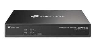 TP-Link 4ch NVR + POE 4K HDMI Video: 16MP Decoding Capacity