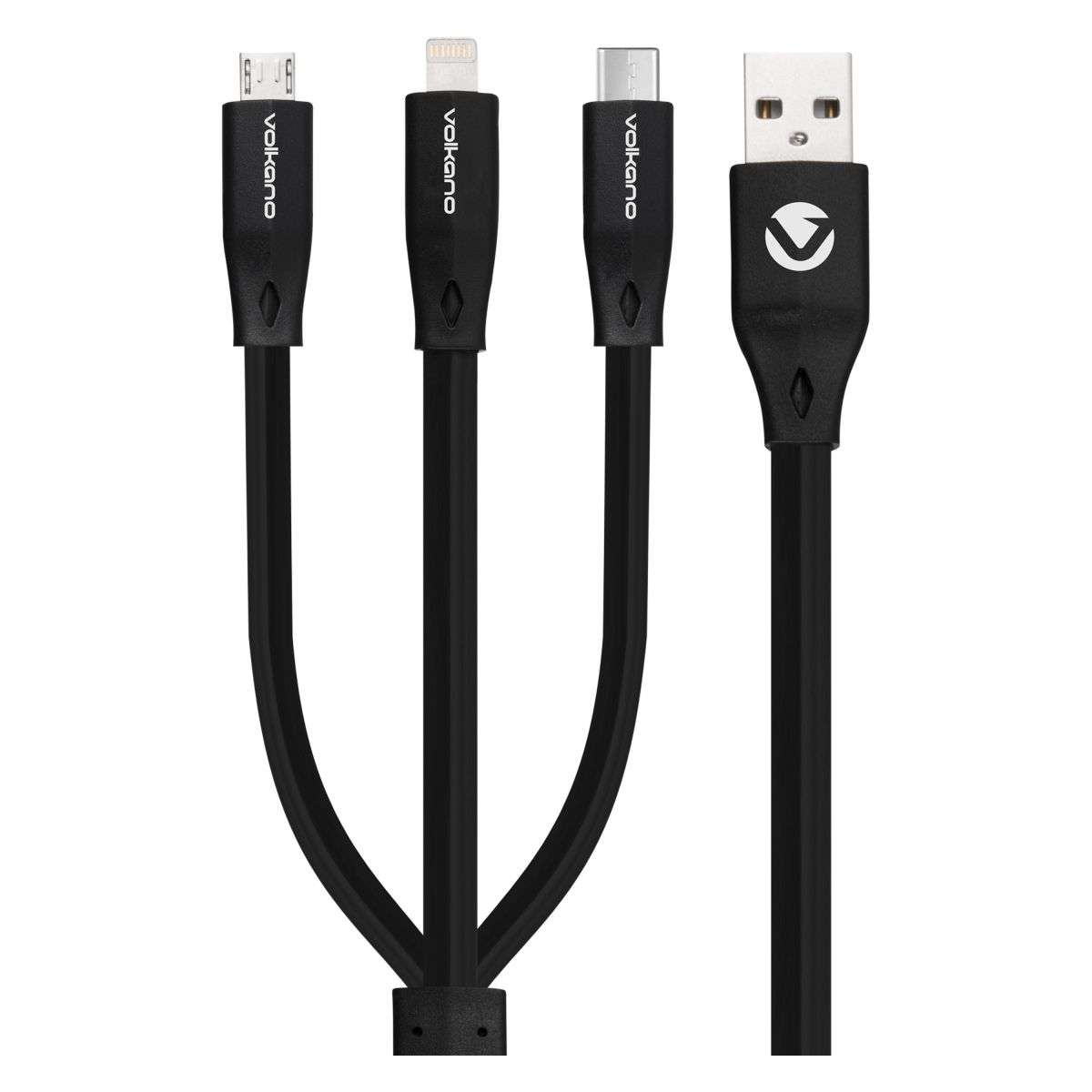 Volkano On-The-Go 3-in-1 Braided Cable