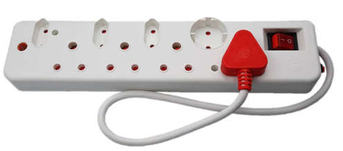 Ellies 8 Way Medium Surge Multiplug 0.5M