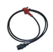 Dedicated SA plug to IEC 0.75x3 BK 1.80meter
