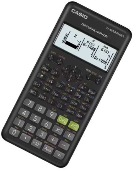 Casio FX82ZA Plus II Scientific Calculator Black