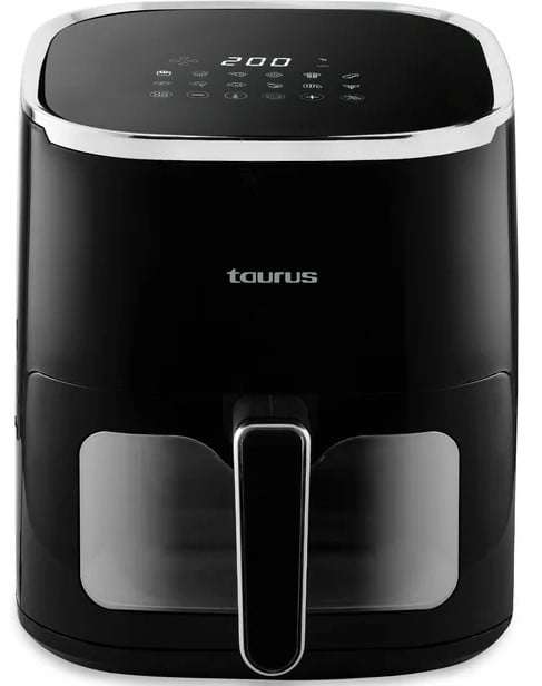 Taurus Air Fryer With Viewing Window Digital Non-Stick Black 4.6L 1450