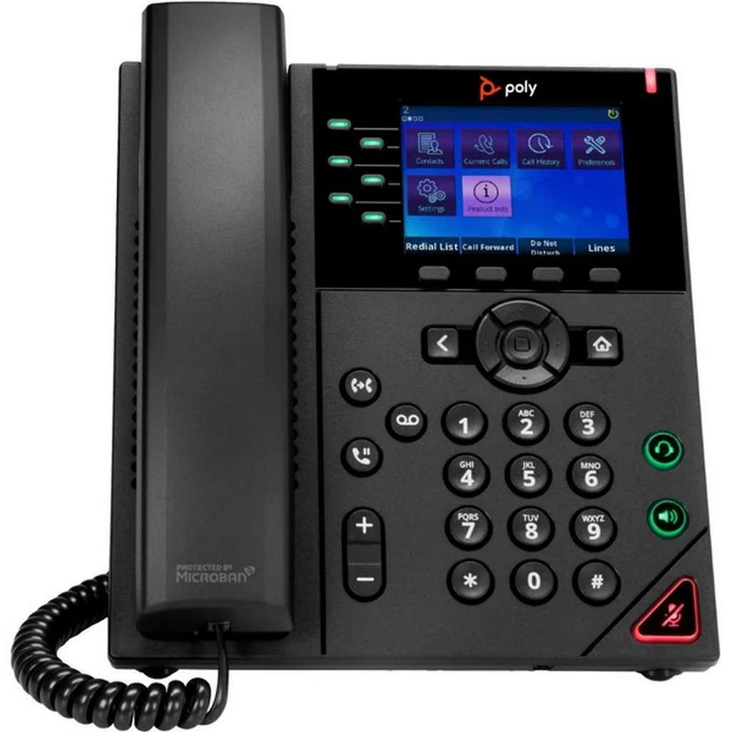 Poly OBi VVX 350 6-Line IP Phone and PoE-enabled Business Phone