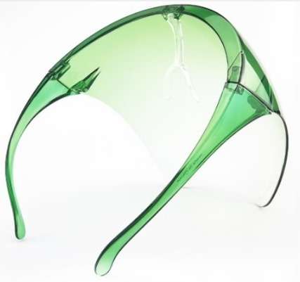 Casey Protective Faceshield Glasses Mask Green