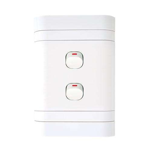 Lesco Flush Cover with 2 Lever 2 Way Switch