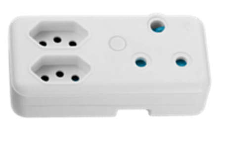 Ellies 3 Way Adaptor - White