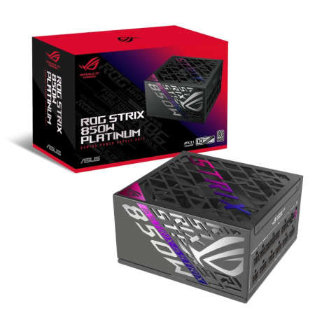Asus ROG Strix 850W 80 Plus Platinum Fully Modular Black ATX 3.1 Desktop Power Supply