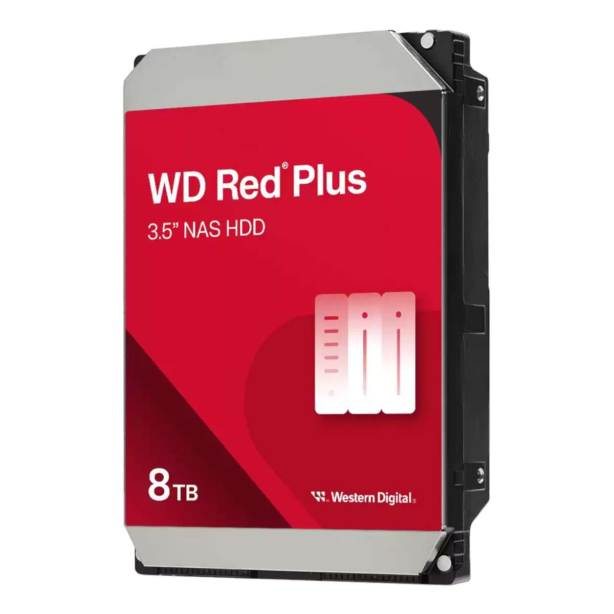 Western Digital Red Plus 8TB NAS HDD - Reliable 3.5" SATA Drive for NA