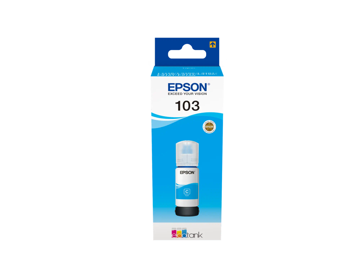 Epson 103 Ecotank Cyan ink bottle