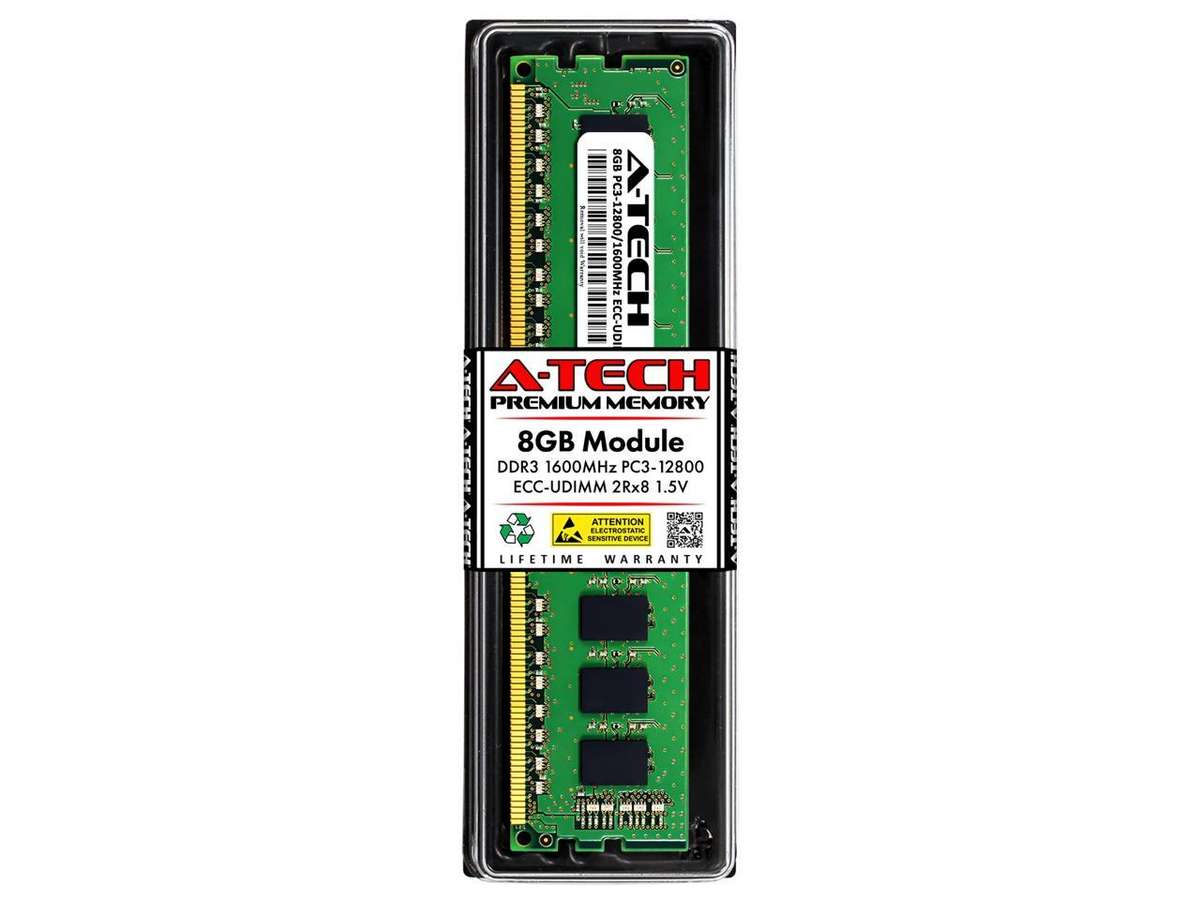 8GB A-Tech, DDR3 (1600MHz) PC3-12800 DIMM 2rx8, 1.5v, Desktop Memory M
