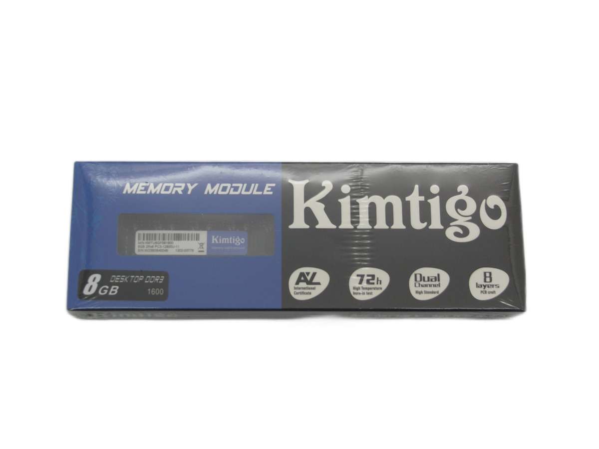 8GB Kimtigo DDR3 (1600Mhz) 1.5V, Desktop UDIMM Memory Module