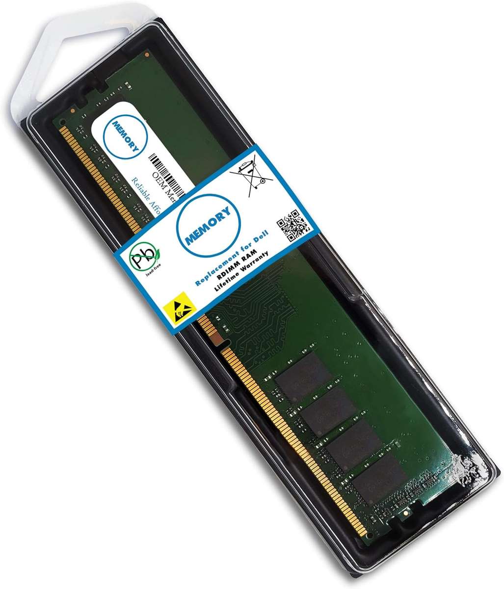 32GB Dell Enterprise RDIMM 2RX4, DDR-4 (PC4-2933Y) RDIMM ECC RAM Memor