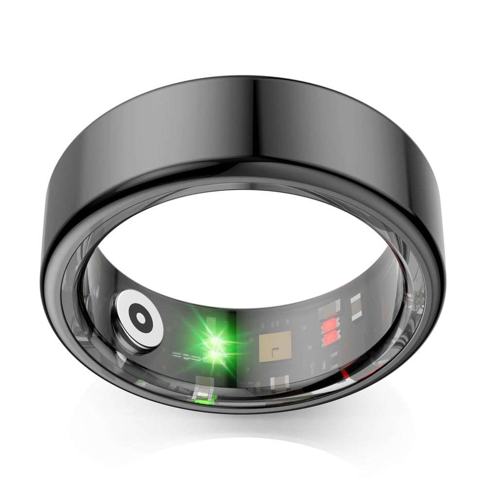Volkano Ring series Smart Ring With Charge Case - Black 20.6mm