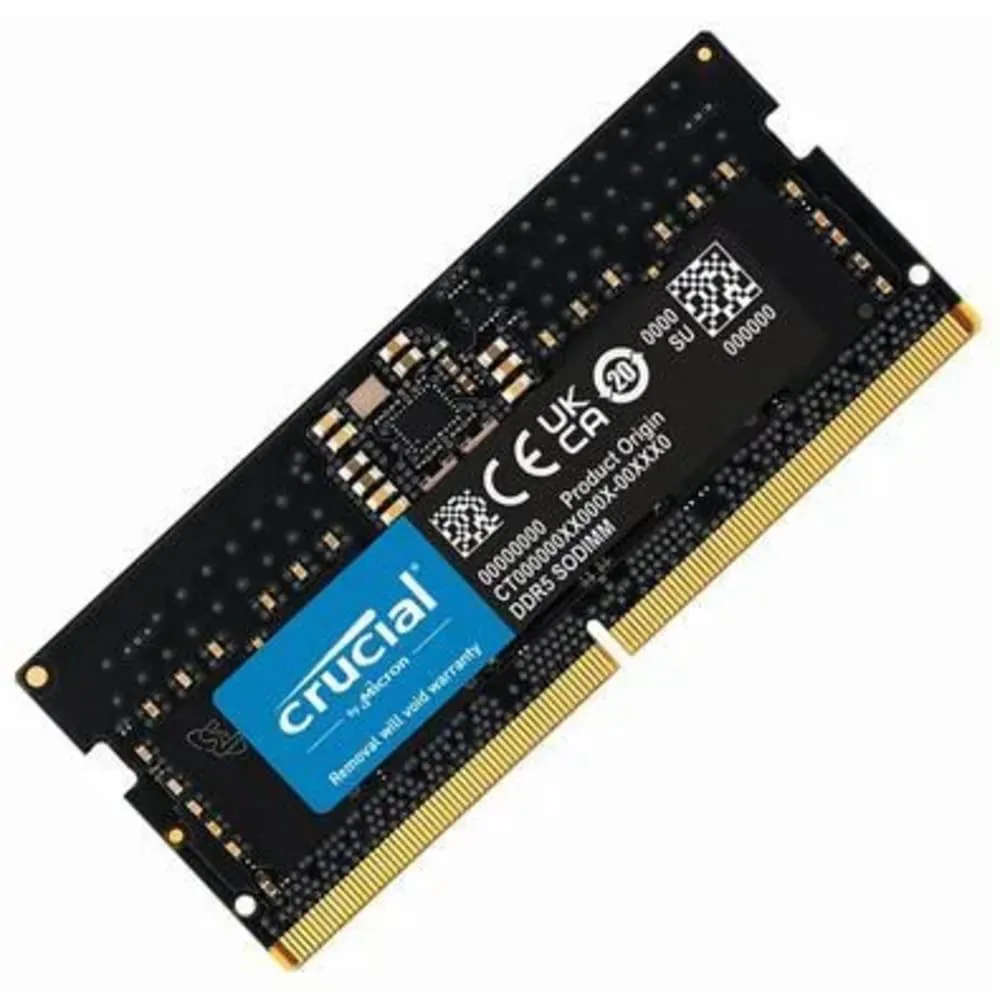 CRUCIAL 8GB 5600MHZ DDR5 SODIMM Laptop Memory