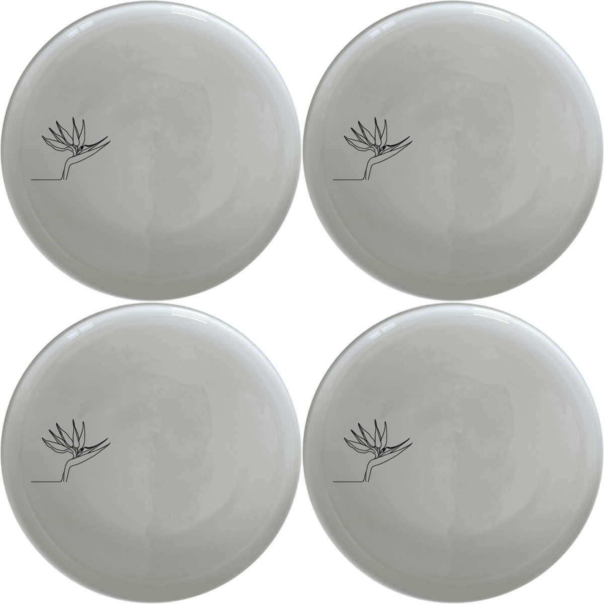 Bird of Paradise Side Plate Set of 4 - Range 1