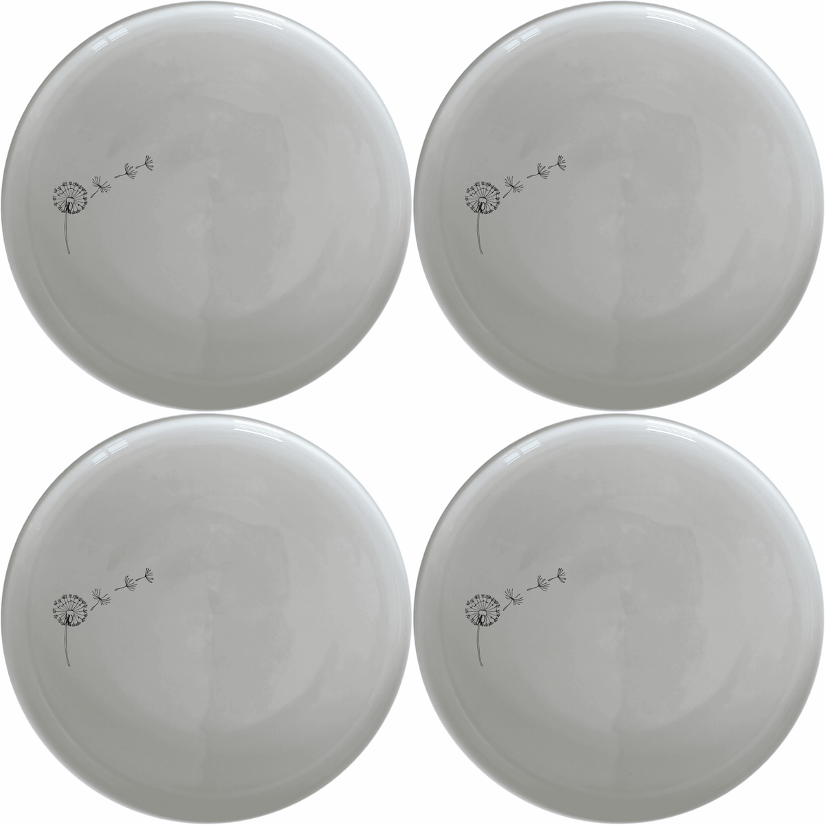 Dandelion Seeds Wind Dinner Plate Set of 4 - Range 2