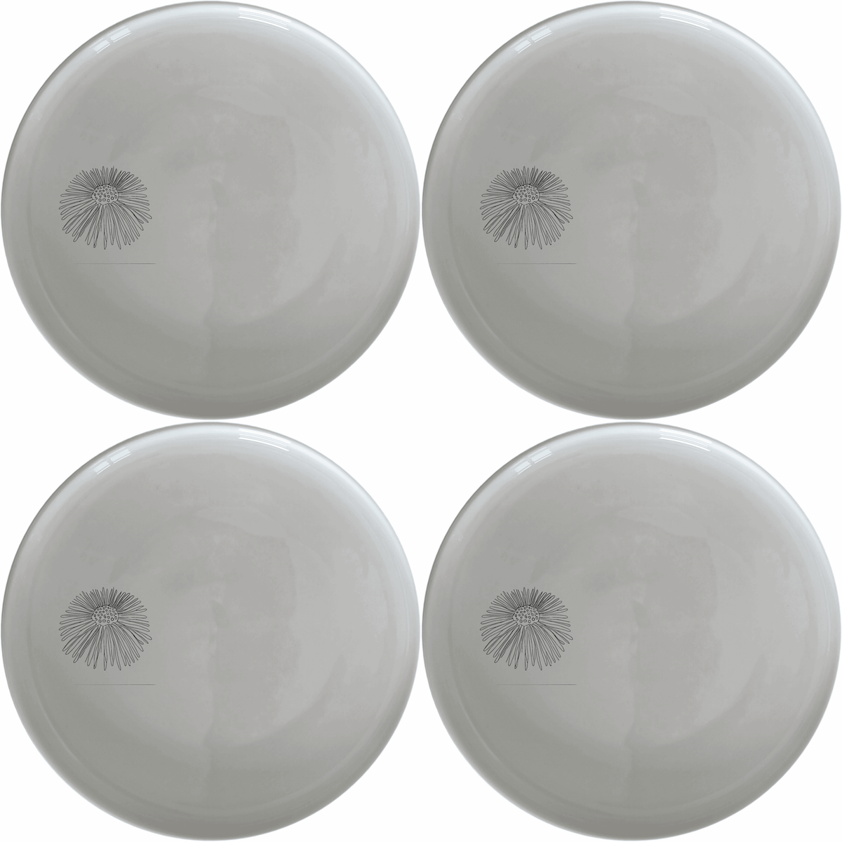 Delicate Sea Urchins Dinner Plate Set of 4 - Range 3